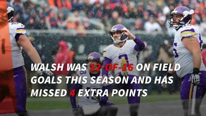 Vikings release kicker Blair Walsh