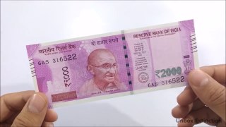 New 2000 RUPEE NOTE Water Test - Waterproof-