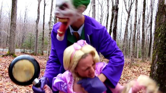 Spiderman is Kidnapped by Rapunzel! w/ Frozen Elsa Anna & Kristoff, Joker, Maleficent & Gummy Hands