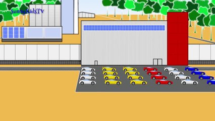 Trucks for kids. Truck Assembly. Cartoon. Video for children.