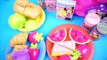 Fruit Cutting Playset 水果切切看 Minnie Mouse Shopping Basket,Play doh Cooking Playset Toys