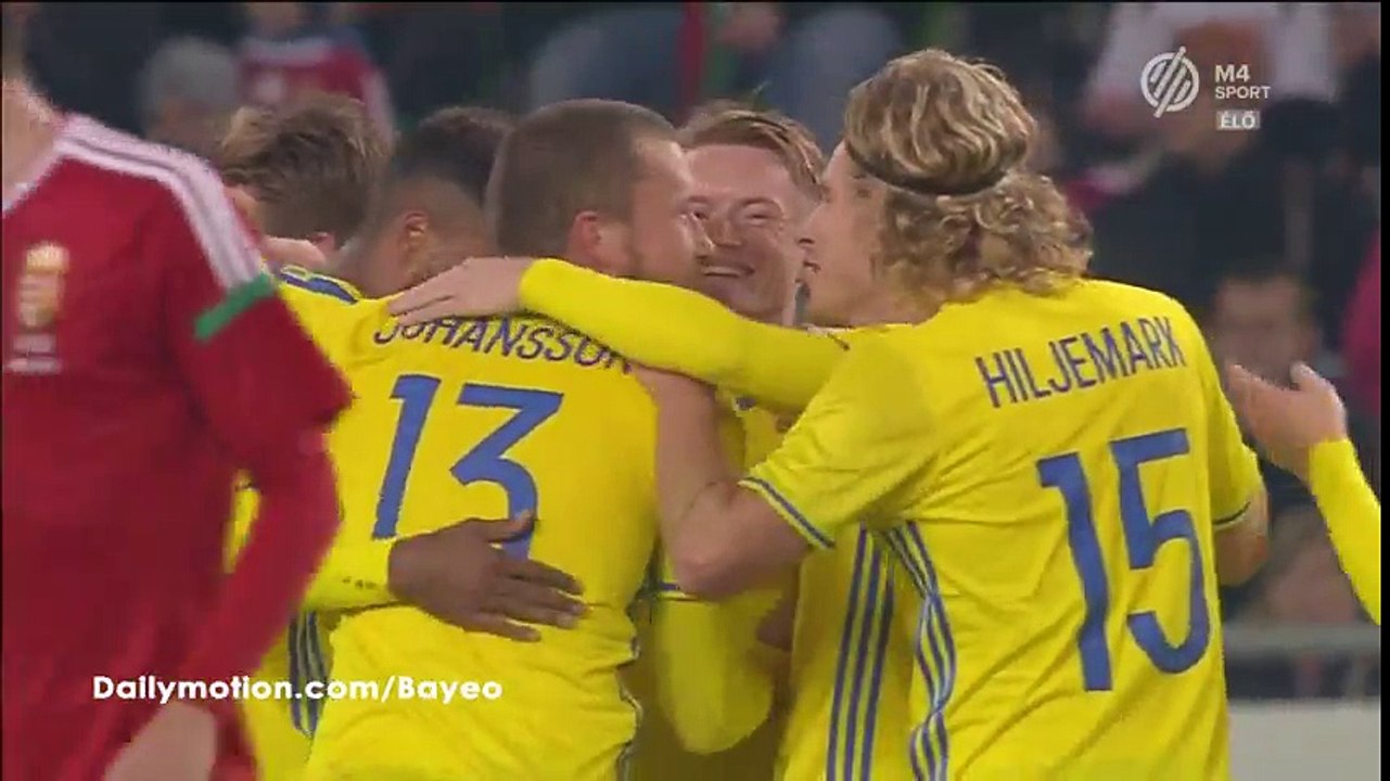 Sam Larsson Goal HD - Hungary 0-1 Sweden - 15-11-2016 Friendly Match