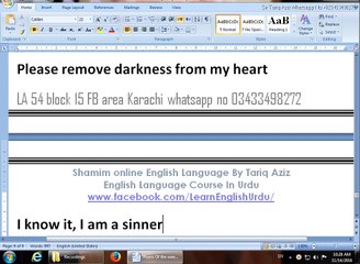 Heart Is Filled By Black spot written by tariq English With Urdu Translation