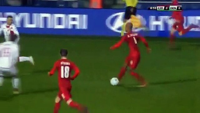 1-0 Antonin Barak Goal HD - Czech Republic 1-0 Denmark - 15.11.2016