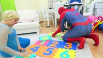SPIDERMAN VS FROZEN ELSA VS JOKER l Poo Colored Balls - Fun Superheroes Movie In Real Life
