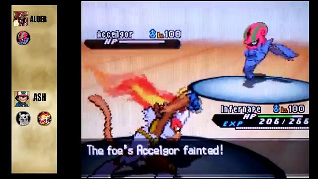 Pokemon Black and White 2 Wifi Battle - Ash Vs Alder