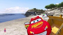 Spiderman saves Lightning McQueen! McQueen in Trouble Cars Cartoon Nursery Rhymes Songs SHS