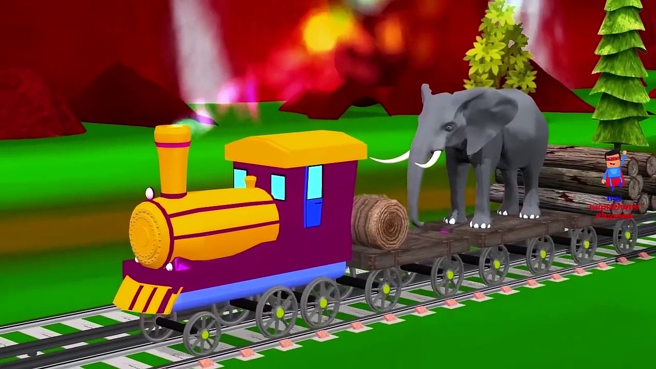 Elephant Dinosaurs Lion Finger Family Nursery Rhyme | Animals Cartoon Finger Family Rhymes