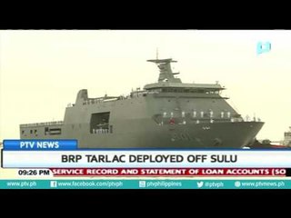 BRP Tarlac deployed off Sulu