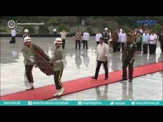 President Duterte at Wreath Laying Ceremony in Kalibata Cemetery