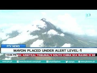 Mayon, placed under alert level-1