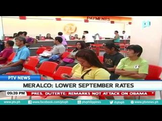 Meralco: Lower September rates