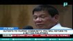 President Rody Duterte to Filipino Community: You will return to a better Philippines