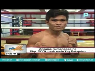 Ancajas, tumanggap ng P500,000 cash mula kay Sen. Manny Pacquiao