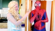 Spiderman Pregnant w/ Pink Spidergirl vs Syringe in Real Life! Superhero ft Frozen Elsa, Policeman