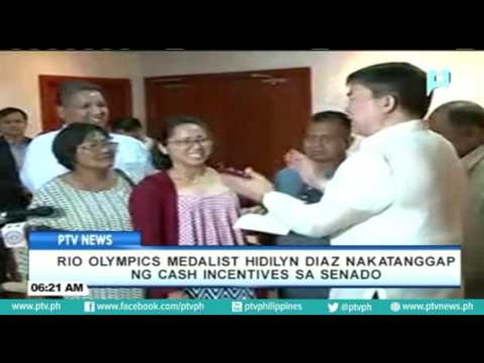 Hidilyn Diaz, muling nakatanggap ng cash incentive mula sa Senate