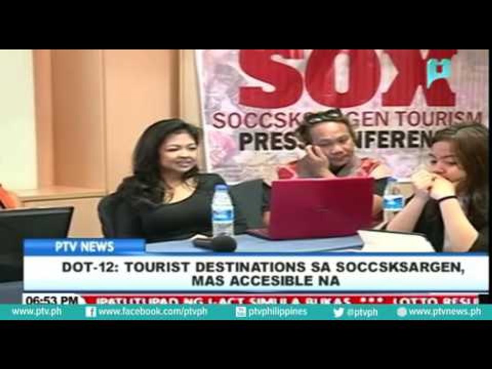 DOT-12: Tourist destinations sa SOCCSKSERGEN, mas accesible na=