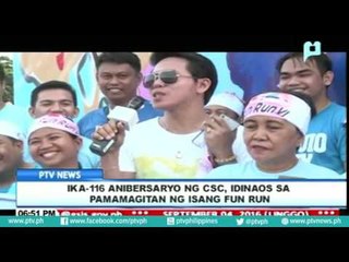 Ika-116 anibersaryo ng CSC, idinaos sa pamamagitan ng isang fun run