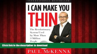 Best book  I Can Make You Thin: The Revolutionary System Used by More Than 3 Million People (Book