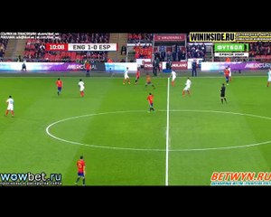 Goal Jamie Vardy - England 2-0 Spain (15.11.2016) Friendly match
