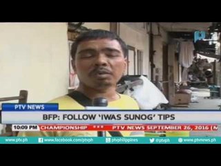 BFP: Follow 'Iwas Sunog' tips