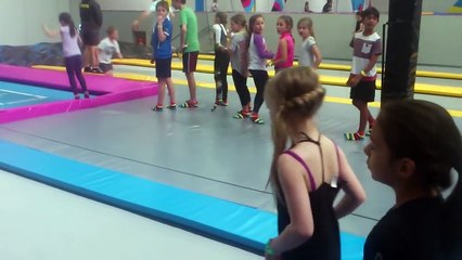 WORST gymnastics TRAMPOLINE ACCIDENT to 7 y/o girl on Springfree