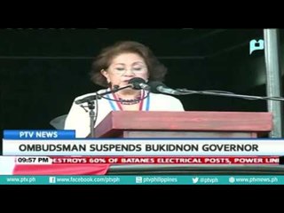 Ombudsman suspends Bukidnon Governor