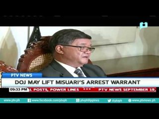 DOJ may lift Misuari's arrest warrant