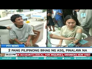2 pang Pilipinong bihag ng ASG, pinalaya na