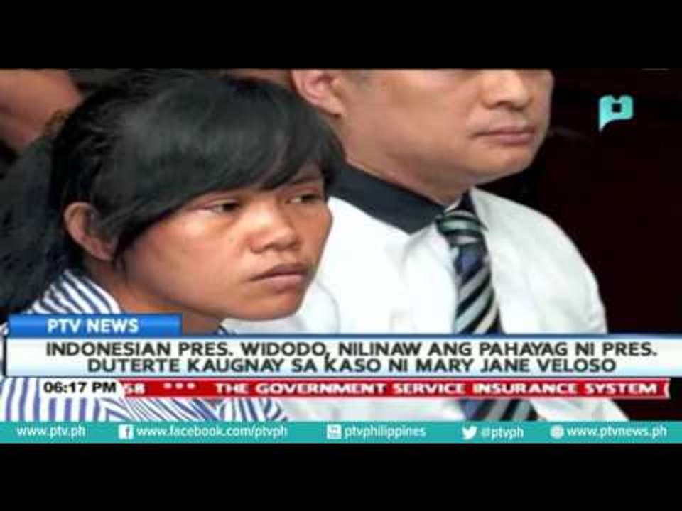 Indonesian Pres Widodo, nilinaw ang pahayag ni Pres Duterte kaugnay sa kaso ni Veloso