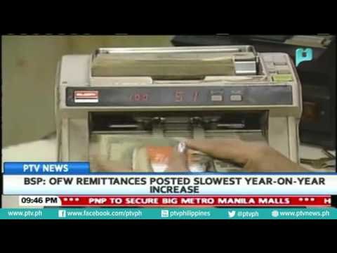 BSP: OFW remittances posted slowest year-on-year increase