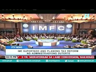 IMF, suportado ang planong tax reform ng administrasyong Duterte