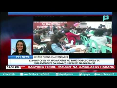 52 Pinay OFWs na nakaranas ng pang-aabuso mula sa mga employer sa Kuwait, nakauwi na ng bansa