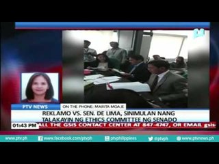 Reklamo vs. Sen. De Lima, sinimulan nang talakayin ng ethics committee ng Senado
