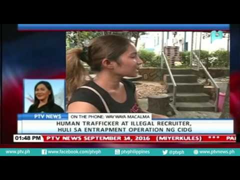 Human trafficker at illegal recruiter, huli sa entrapment operation ng CIDG