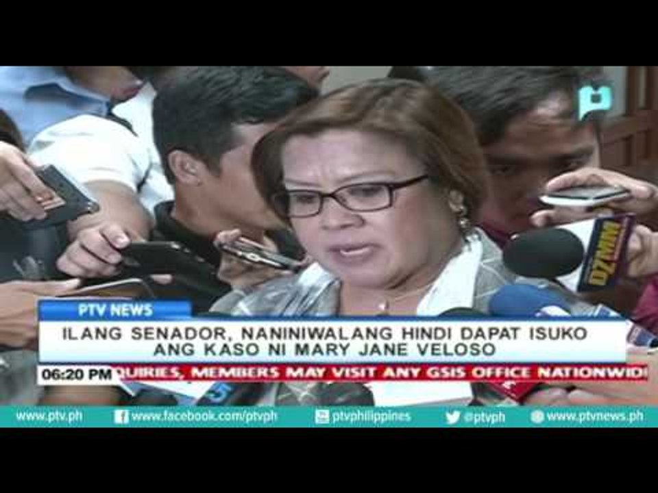 Ilang senador, naniniwalang hindi dapat isuko ang kaso ni Mary Jane Veloso