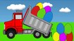 Trucks For Kids - Dumping Surprise Eggs - LEARN COLORS! - Video For Kids
