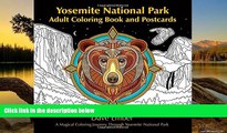 Buy NOW  Yosemite National Park, Adult Coloring Book and Postcards  READ PDF Best Seller in USA