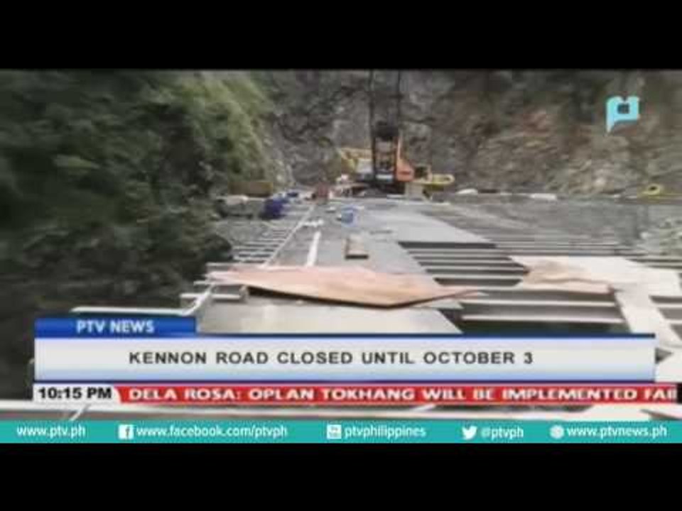Kennon road, closed until October 3