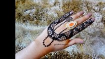 DIY Henna: Beautiful Reverse Negative jewellery mehndi design Tutorial for diwali and eid