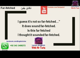 English Vocabulary Lesson Seven In Urdu By Tariq Aziz