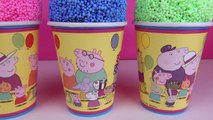 Peppa pig Clay Surprise Eggs Surprise Foam Cups Ice Cream Cups Disney Minnie Mouse Toys Dinosaur