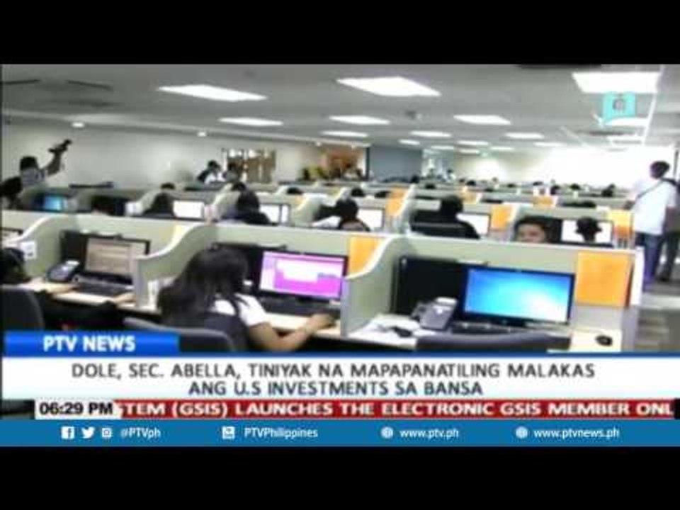 Sec. Abella, DOLE, tiniyak na mapapanatiling malakas ang US investments sa bansa