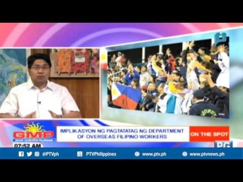 Implikasyon ng pagtatatag ng Department of Overseas Filipino Workers