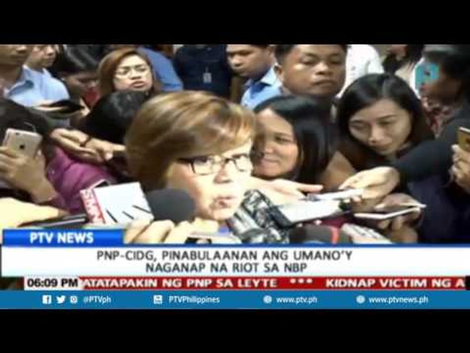 PNP-CIDG, pinabulaanan ang umano'y naganap na riot sa NBP