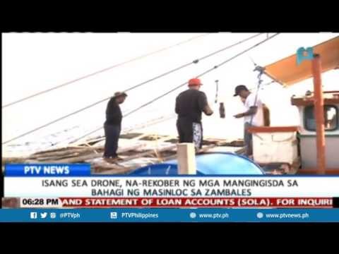 Isang sea drone, na-rekober ng mga mangingisda sa bahagi ng Masinloc sa Zambales