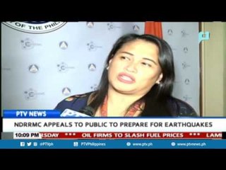 NDRRMC appeals to public to prepare for earthquakes