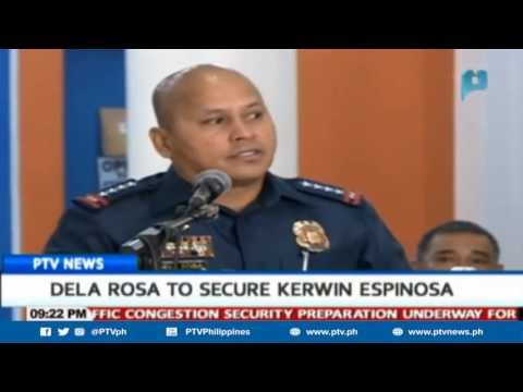PNP Chief Dela Rosa to secure Kerwin Espinosa