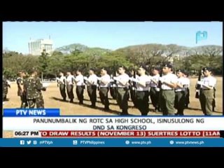 Panunumbalik ng ROTC sa high school, isinusulong ng DND sa kongreso