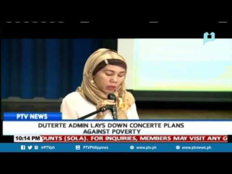Duterte admin lays down concerte plans against poverty